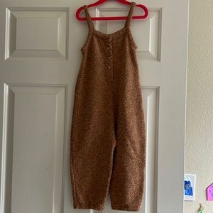 Zara girls textured jumpsuit. Size 3/4T.